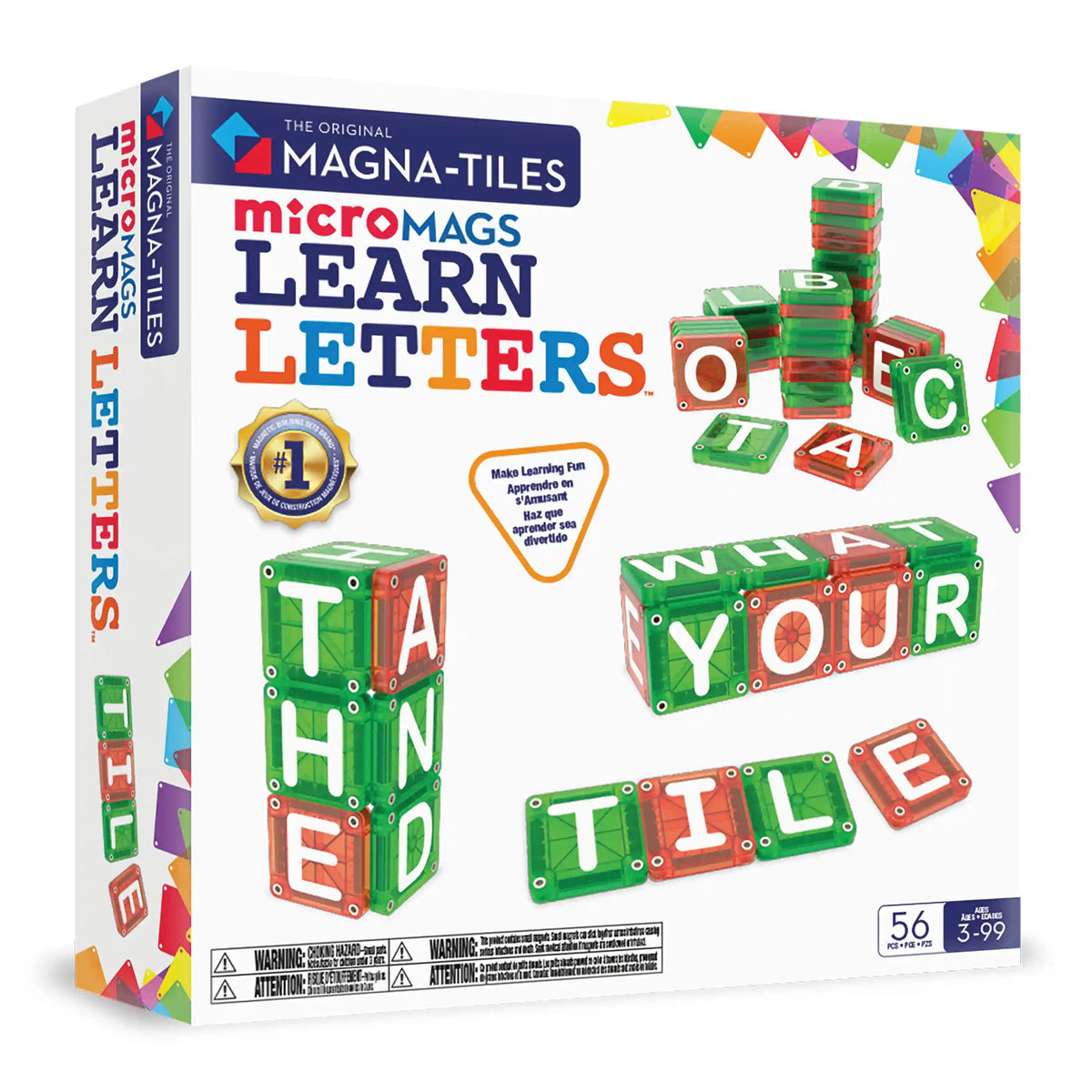 microMAGS LEARN Letters™ 56 Piece Set Main image