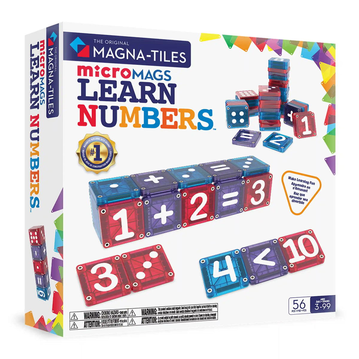 microMAGS LEARN Numbers™ 56 Piece Set Main image