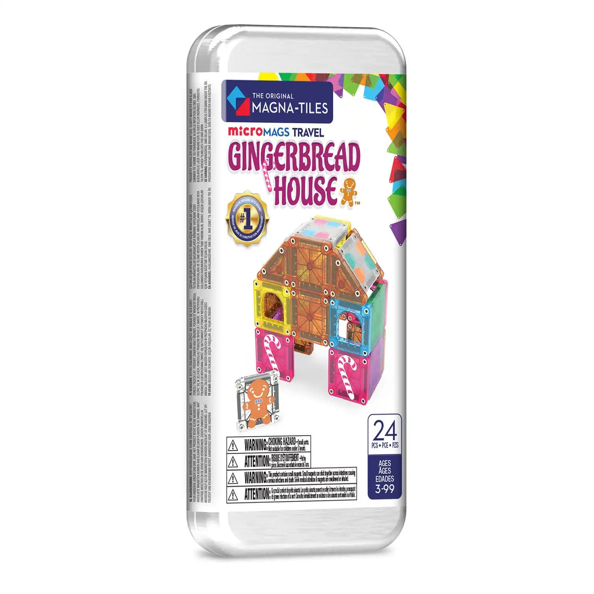 microMAGS Gingerbread House 24 Piece Travel Set Main image